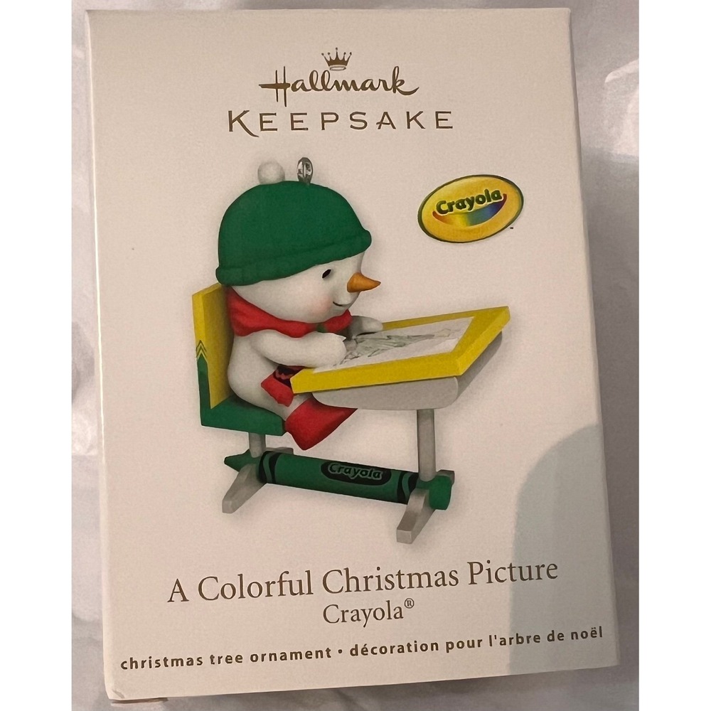 Hallmark Keepsake 2012 Crayola "A Colorful Christmas Picture" Ornament - NEW